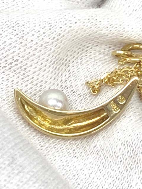 本日限定MIKIMOTO☆K18YGベビーパールペンダントネックレス磨き済☆美品 MIKIMOTO☆K18YGベビーパールペンダントネックレス☆仕上げ磨き
