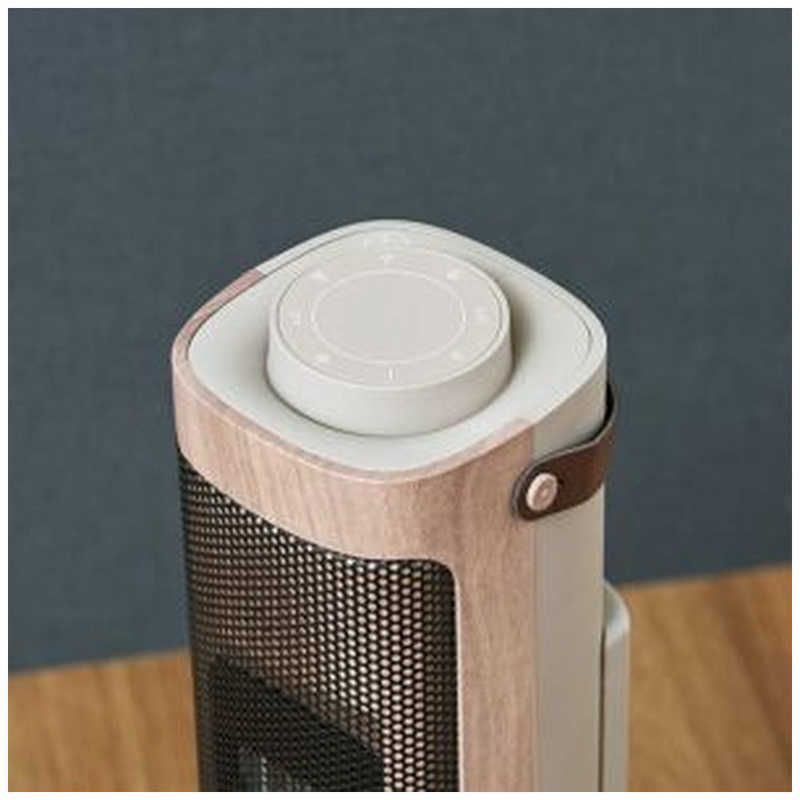 ♥ 未開梱 ライフオンプロダクツ タワー型セラミックファンヒーター＆ファン -Premium WOOD- 首振り機能 LCAWA006-GW