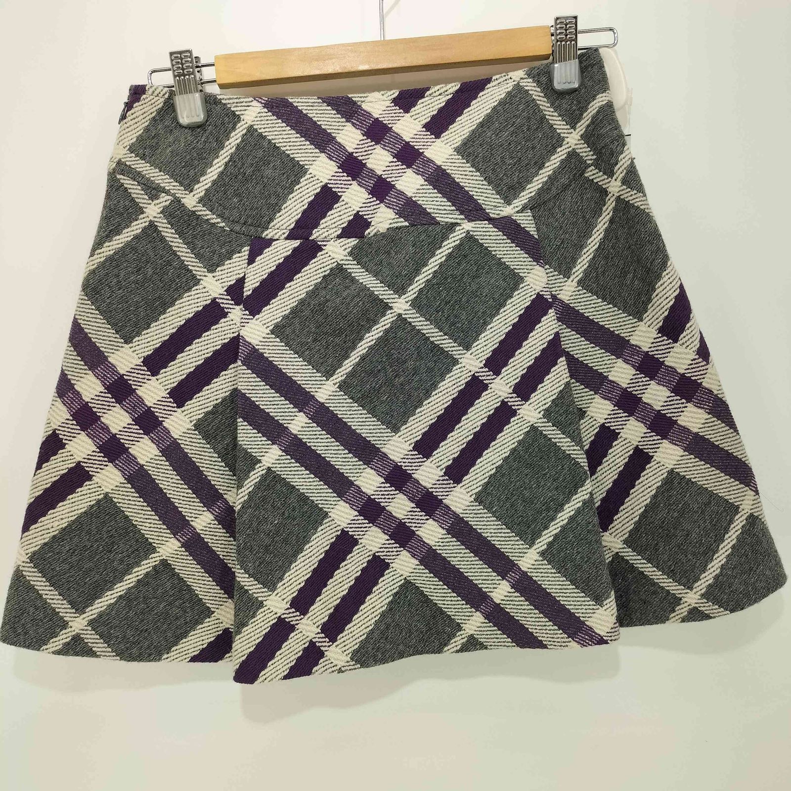 Burberry】チェックスカート/36(Sサイズ) ブルーレーベル 膝下スカート