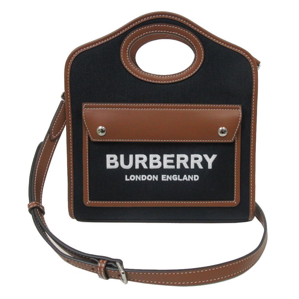 バーバリー BURBERRY ロゴ ミニ ポケットバッグ ハンドバッグ 斜めかけ バーバリー BURBERRY ロゴ ミニ ポケットバッグ ハンドバッグ 斜めかけ