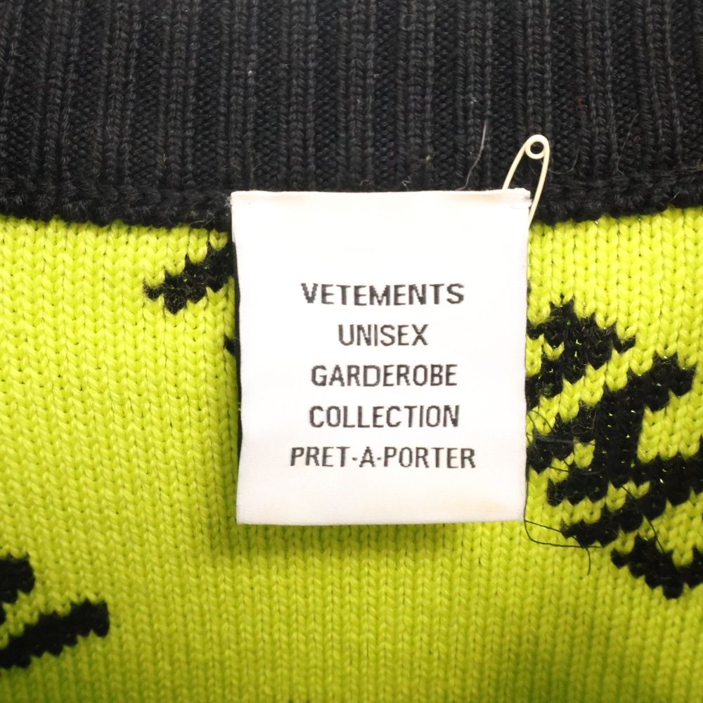 中古】ヴェトモン VETEMENT 21AW Monogram Knit モノグラム ニット