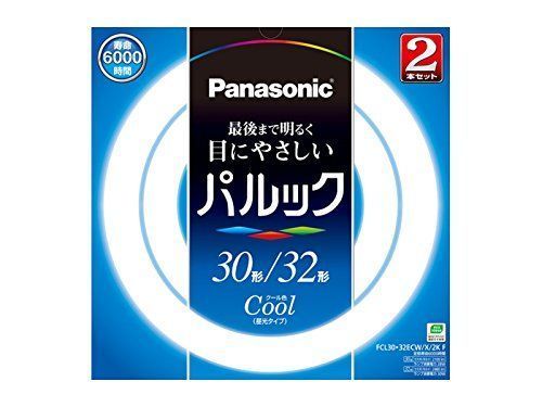 【新品】 パナソニック 丸形蛍光灯(FCL) パルック 30u002632W形 G10q クール色   2本入り FCL3032ECWX2KF oyj0otl