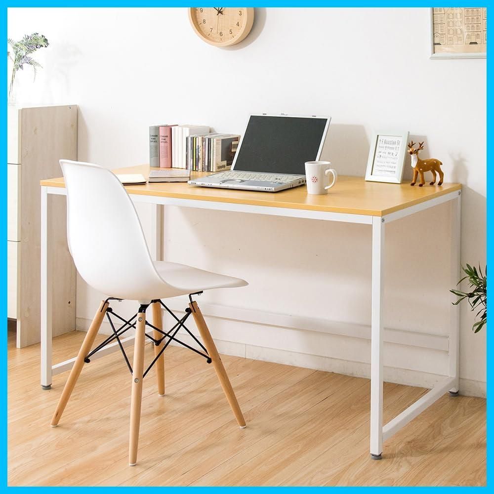 色:b)ナチュラル_スタイル:b)幅100cm】アイリスプラザ パソコンデスク