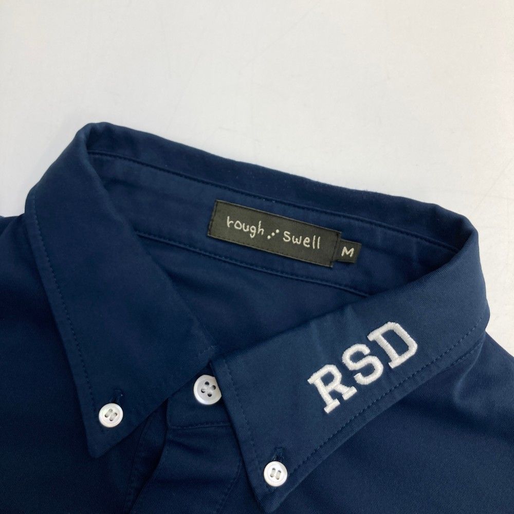 ラフアンドスウェル 半袖ポロシャツ ネイビー ボタンダウン ロゴ