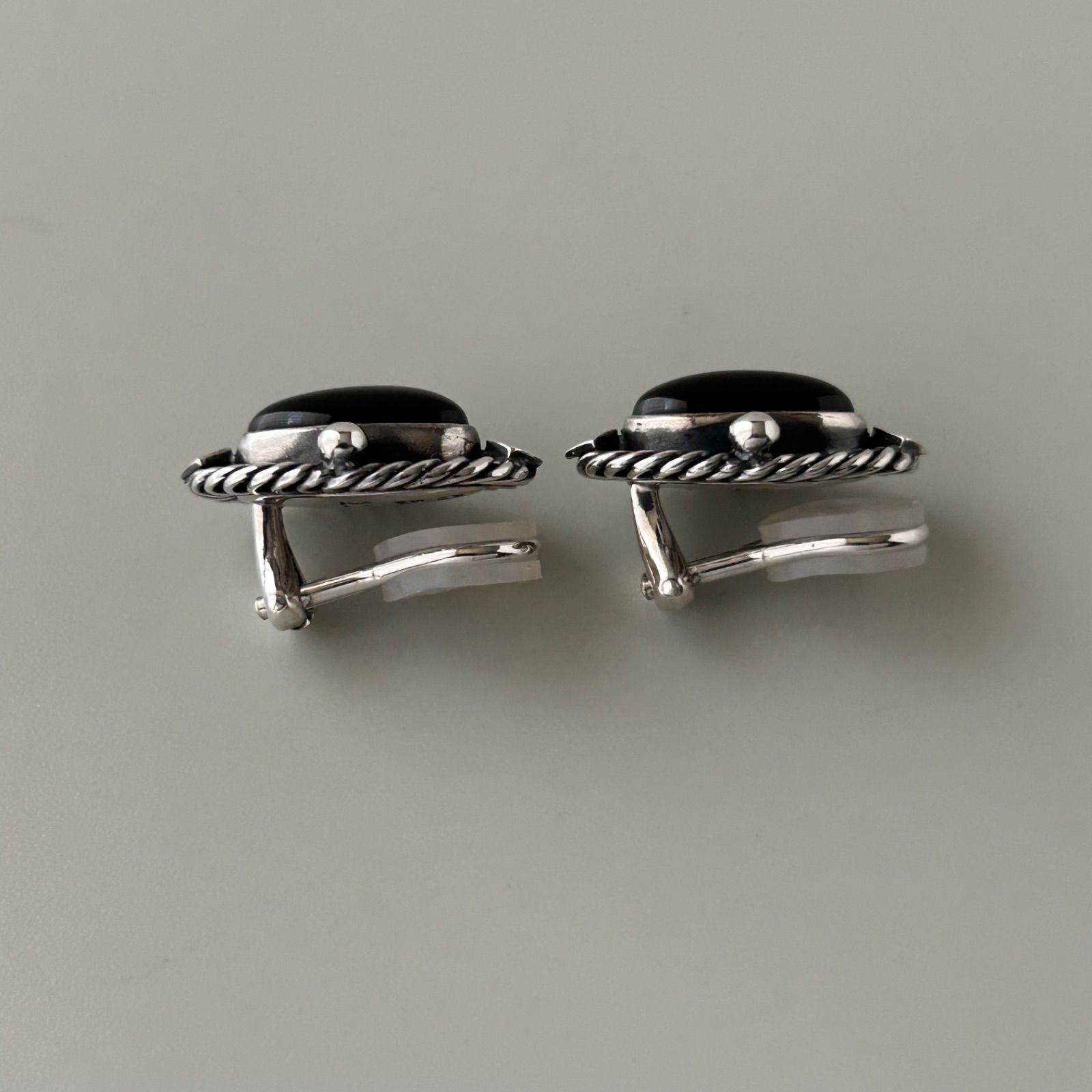 ジョージジェンセン イヤリング 2004 オニキス AG925 Georg Jensen 