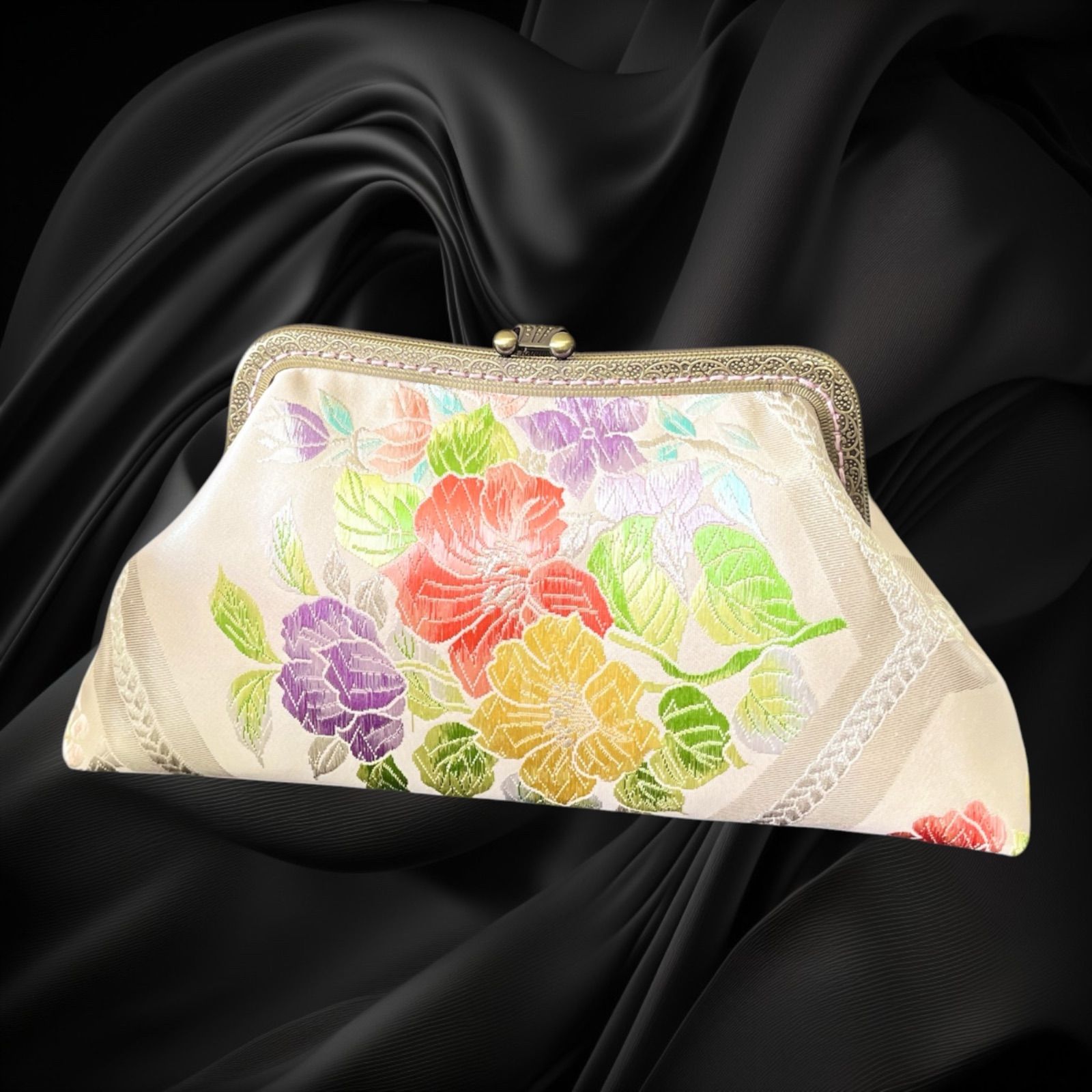 和風クラッチバッグ