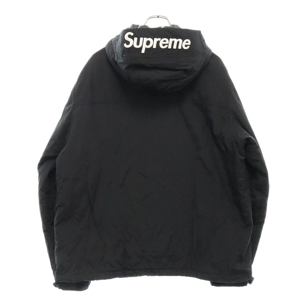 SUPREME (シュプリーム) 17AW Hooded Logo Half Zip Pullover フード 