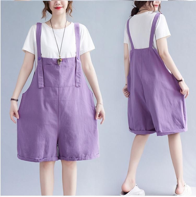 大きいサイズ レディース 春 夏 サロペット パンツ ショート 新品 ...