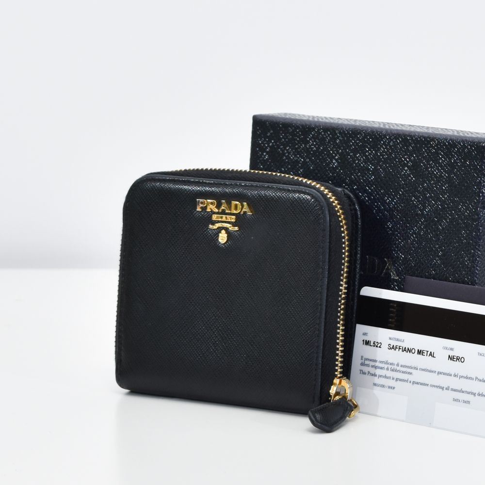 中古USED PRADA 財布 2つ折り 1ML522 ナイロン ブラック 895769 中古USED PRADA 財布 2つ折り 1ML522 ナイロン ブラック 895769
