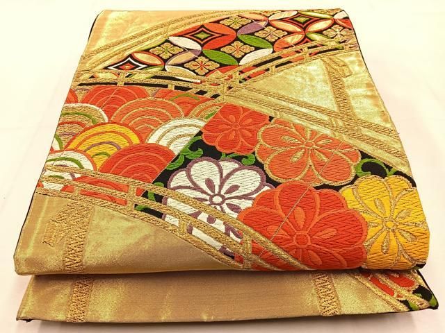 平和屋着物○六通柄袋帯 唐織 平安王朝襲色目 正絹 逸品 未