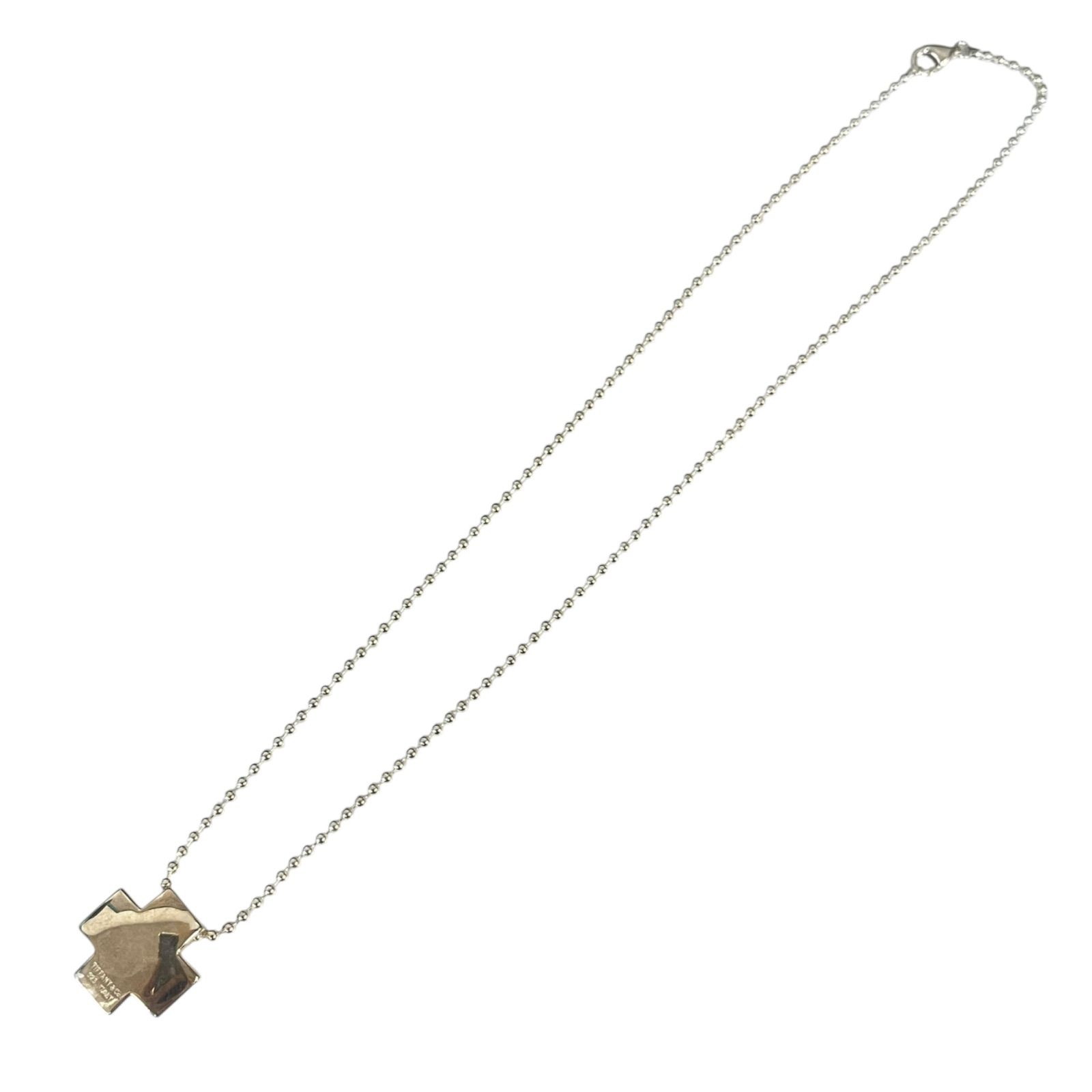 管31294】TIFFANY&Co. ティファニー ローマン クロス ネックレス