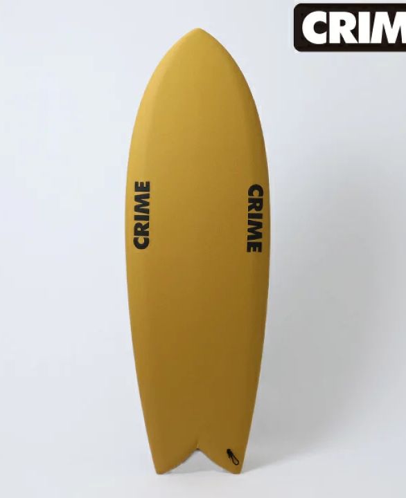 CRIME クライム　カリフォルニアキール6’5 43L 美品　着払い CRIME クライムCALIFORNIAKEEL 6'5 フィン付きサーフボード