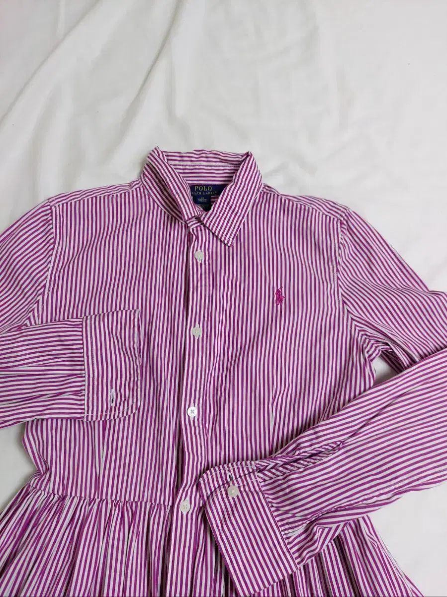 RALPH POLO シャツワンピース LAUREN - ポロ ラルフローレン ワンピース Lauren 0 ラルフローレンガールズ ピンクストライプシャツ 公式通販 Ralph 新品Polo メルカリ