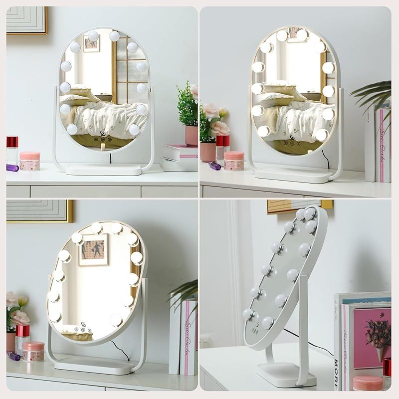 卓上女優ミラー100枚セット/LED LIGHTED MAKEUP MIRROR
