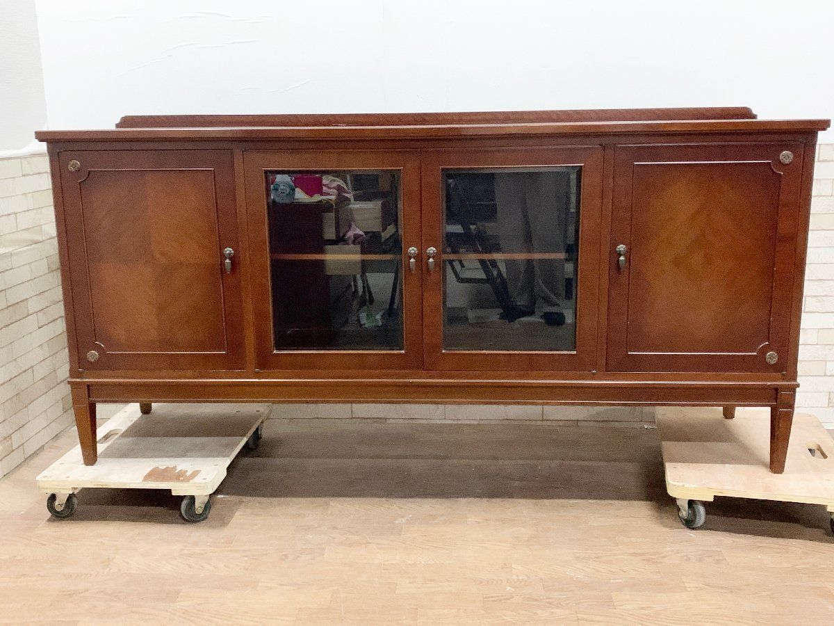 GMHK597○メープル不二家 神戸洋家具 サイドボード リビングボード 収納家