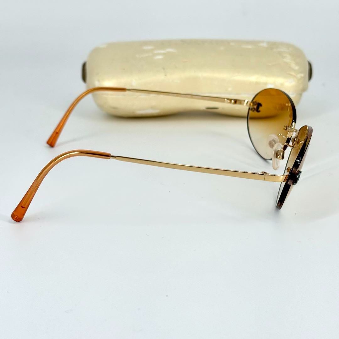 CHANEL サングラス 4013 イエロー 小売 グラデーション リムレス y2k