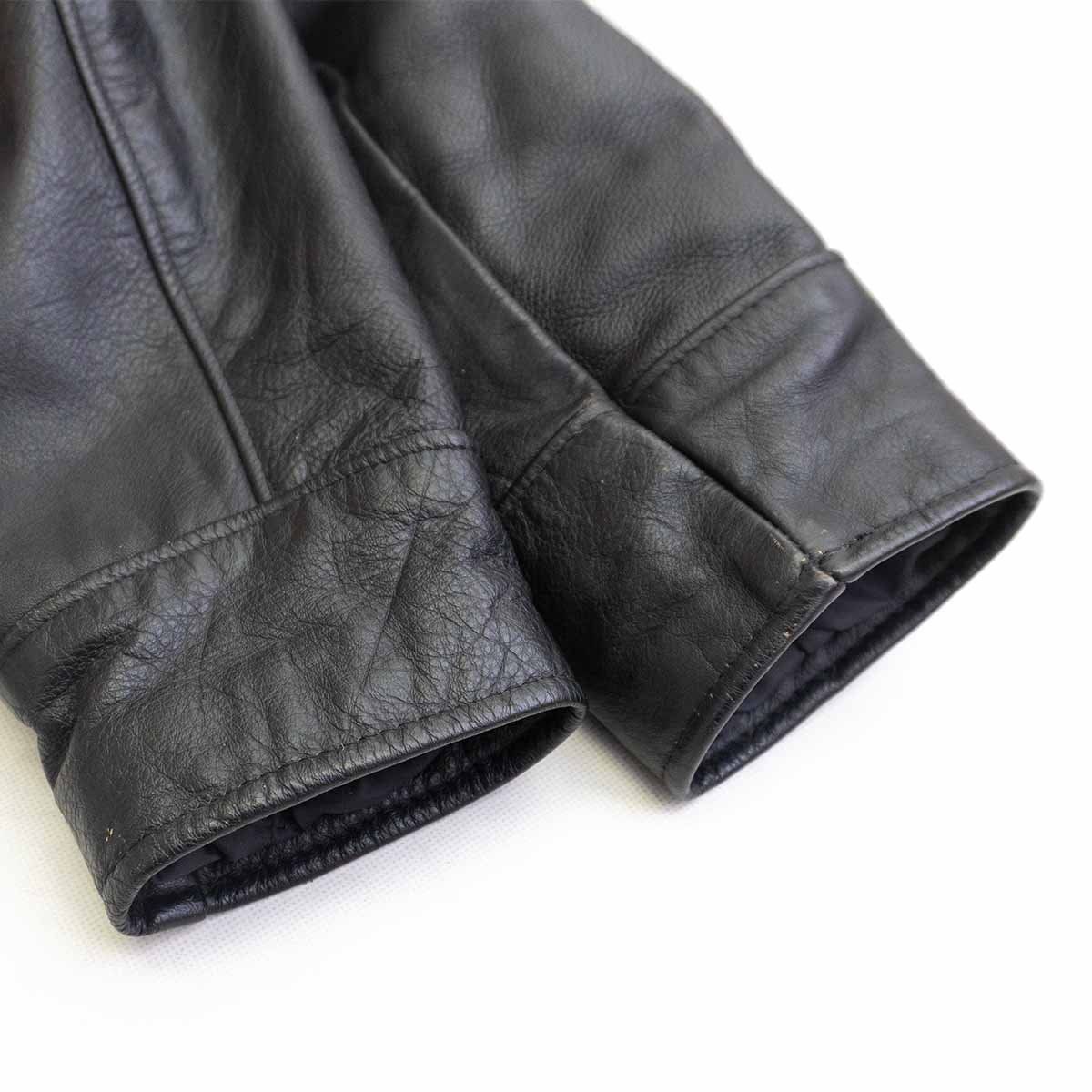 ジャケット・アウター Schott 681 38 雰囲気抜群】SCHOTT【681/シングルライダースジャケット】38 襟
