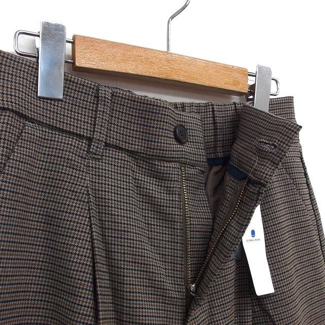 グローバルワーク GLOBAL WORK タグ付き ワイド パンツ 千鳥柄