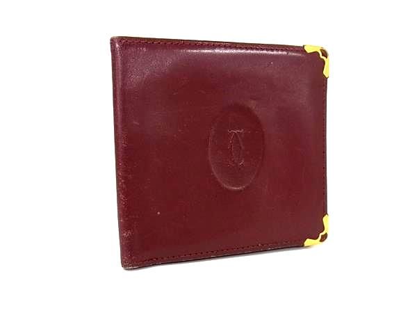 Cartier カルティエ マストライン 二つ折り財布 折り財布 財布 札入れ Cartier カルティエ 二つ折り札入れ 財布 マストライン レザー