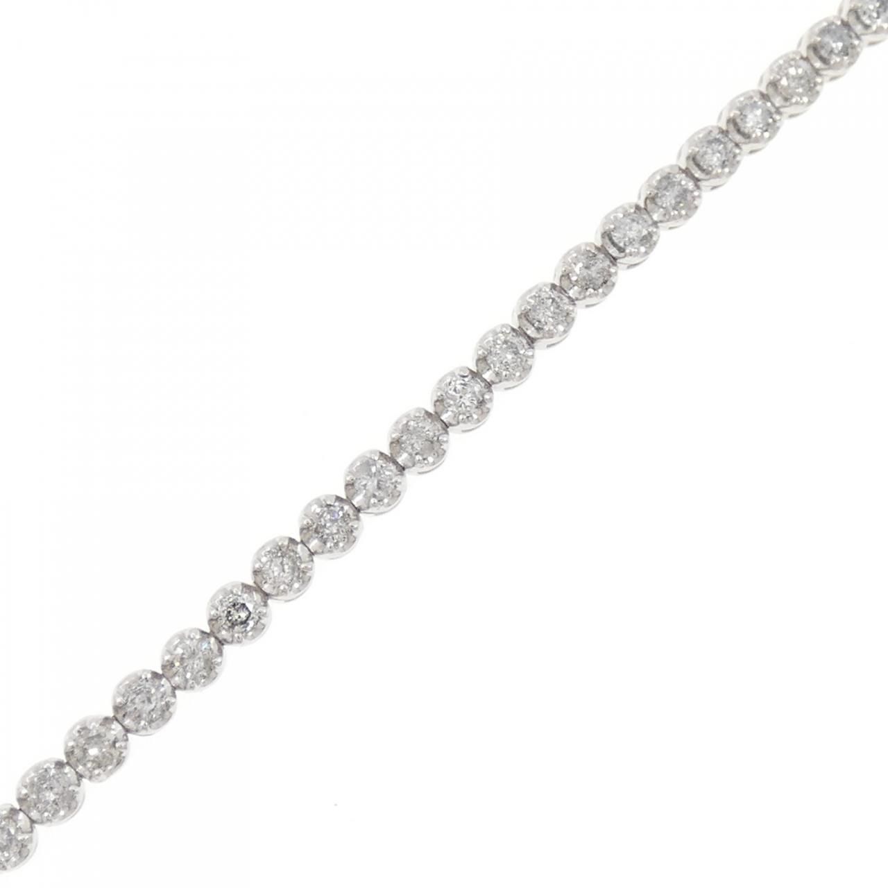 K18WG ダイヤモンド2.0ctブレスレット ダイヤモンド テニスブレスレット – K18WG、2.0ct