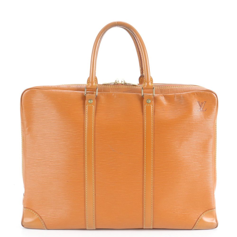 ルイヴィトン エピ ポルト ドキュマン ヴォワヤージュ M54478 レザー ビジネス バッグ 書類鞄 トート A4 メンズ EUE CW43-4