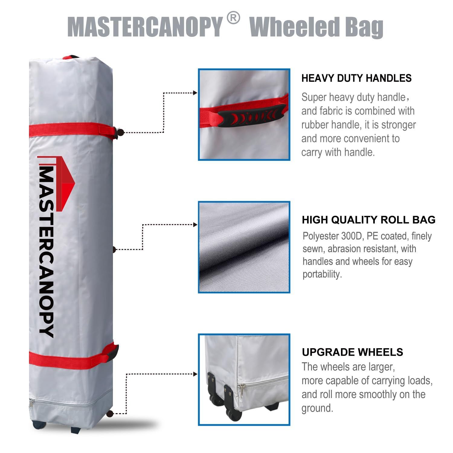 キャスターバッグ 日除け