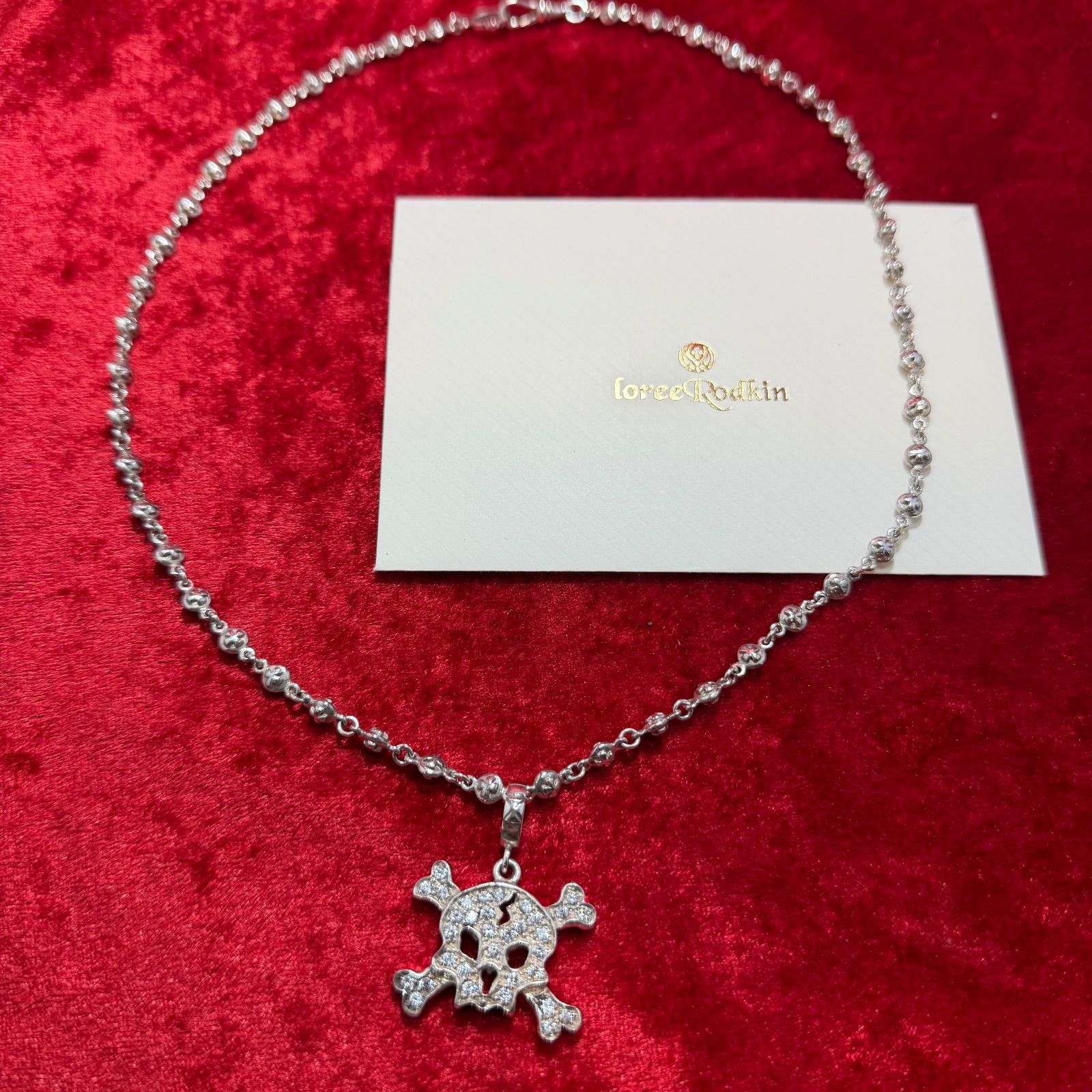 ローリーロドキン Loree Rodkin スカルネックレス ペンダントトップ