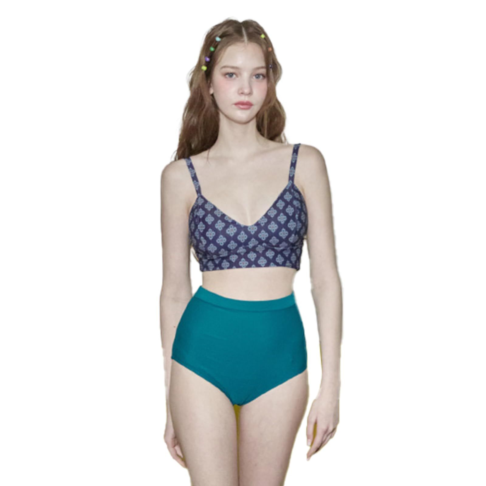 【Vikini Vender】エスニックハイウエストビキニ Murstard CECN] [VIKINI VENDER] ビキニベンダー レディース 水着 体型