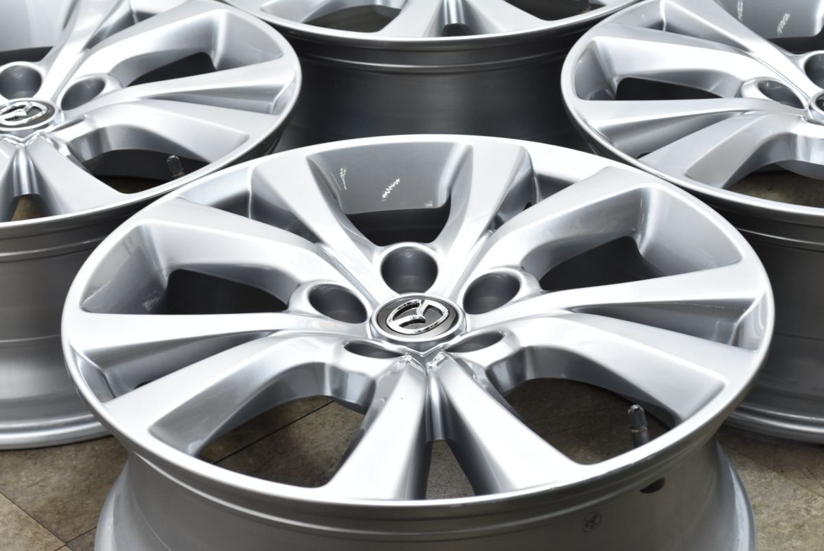 スタッドレス用等に マツダ CX-30 純正 18in 7J 45 PCD114.3 4本セット CX-3 CX-5 CX-8 アクセラ MAZDA3 プレマシー 流用
