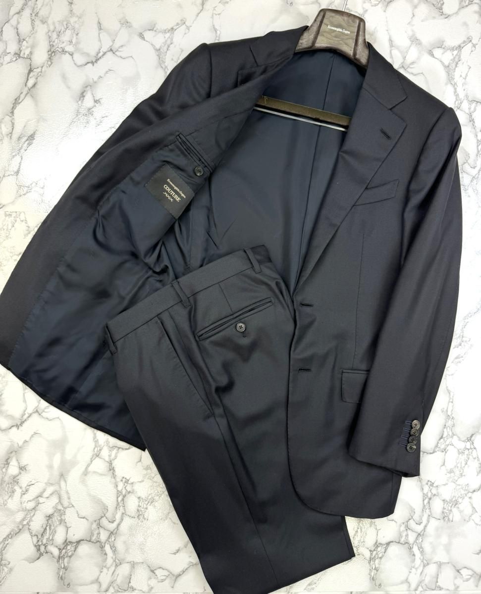 専用ページ【中古】 Ermenegildo Zegna （エルメネジルドゼニア）　ゼニア ｽｰﾂ メンズ衣類 スーツ　セットアップ ブラック クチュール フォーマル COUTURE Black