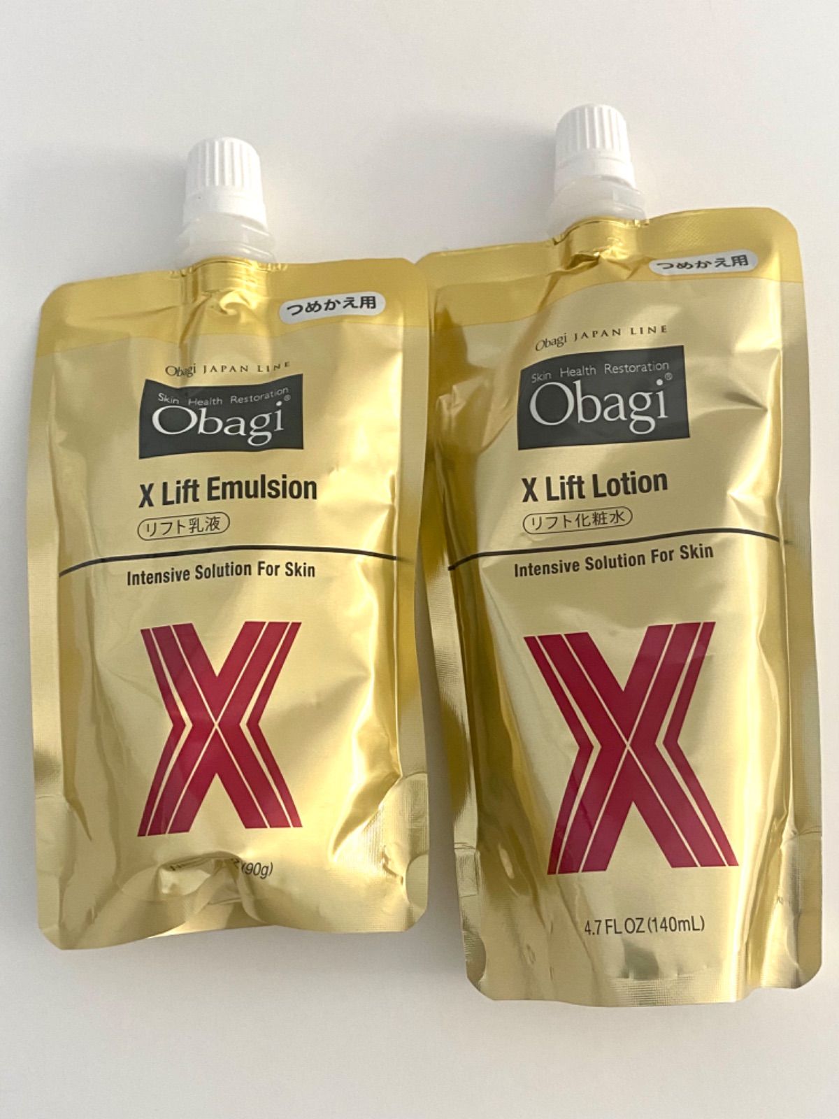 【にアプロー】 Obagi - おまけ付き セット商品 オバジX リフトローション エマルジョン詰め替えの通販 by うーぱーるーぱー's