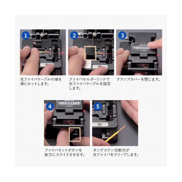 光ファイバコードの芯線カットに HKB-TL36
