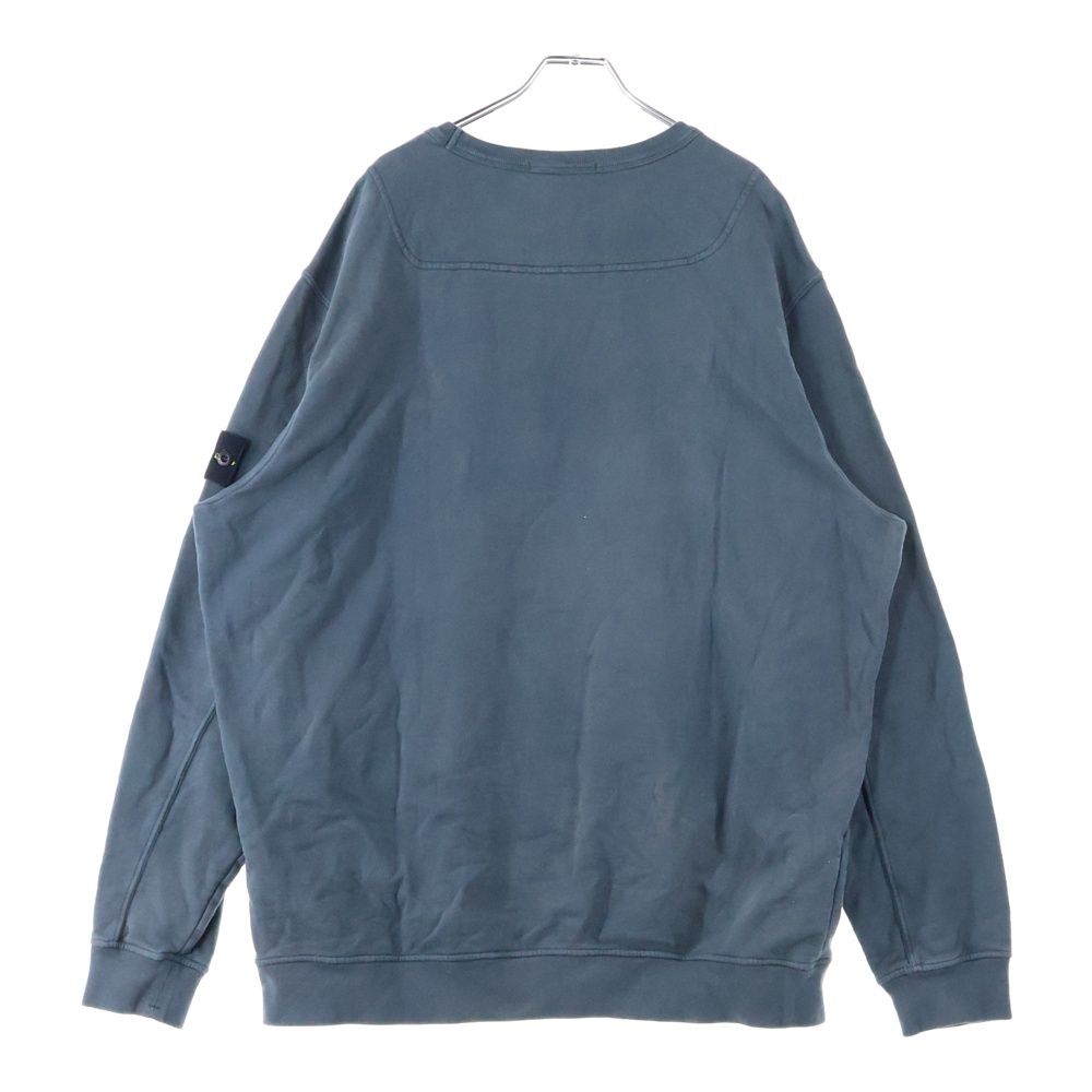 STONE ISLAND ストーンアイランド アイコン ロゴ パッチ コットン クルーネック プルオーバースウェットトレーナー グレー 791562420
