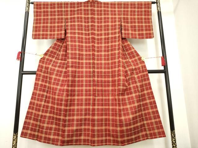 平和屋本店□希少 ざざんざ織 伊兵衛織 縞 正絹 逸品 未使用 KAAA1040kk4