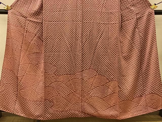 平和屋着物□訪問着 総絞り 流水文 正絹 逸品 BAAU3531hj - メルカリ