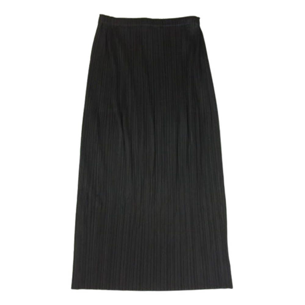 PLEATS PLEASE プリーツプリーズ イッセイミヤケ PP55-JG112 プリーツ加工 ロング スカート ブラック系 3