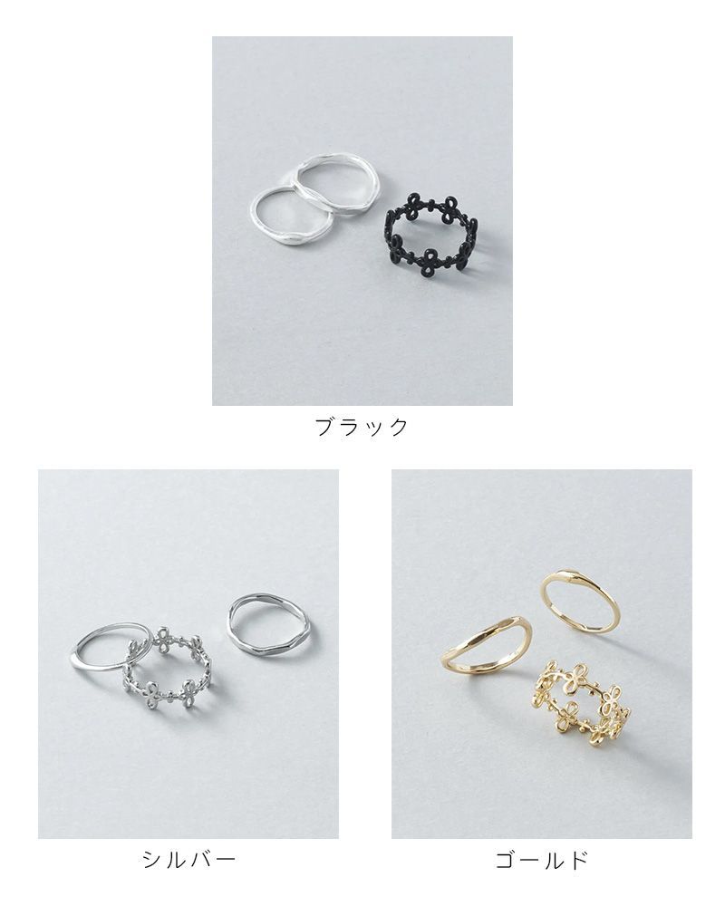 GOLDY/ゴールディ/3PCS タイニー クロス タトゥー セット リング/アクセサリー/5240602