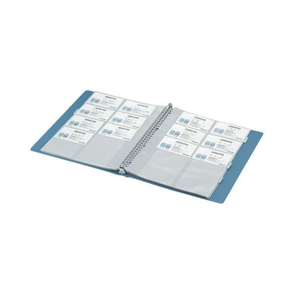 まとめ コクヨ名刺ホルダー 替紙式 発泡PPシートタイプ 30穴 300名 ヨコ入れ 緑 メイ-F335NG 1冊 ×3セット