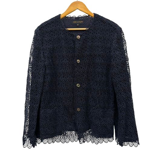 コムデギャルソン COMME des GARCONS 90's レース 刺繍 ボタン ノー