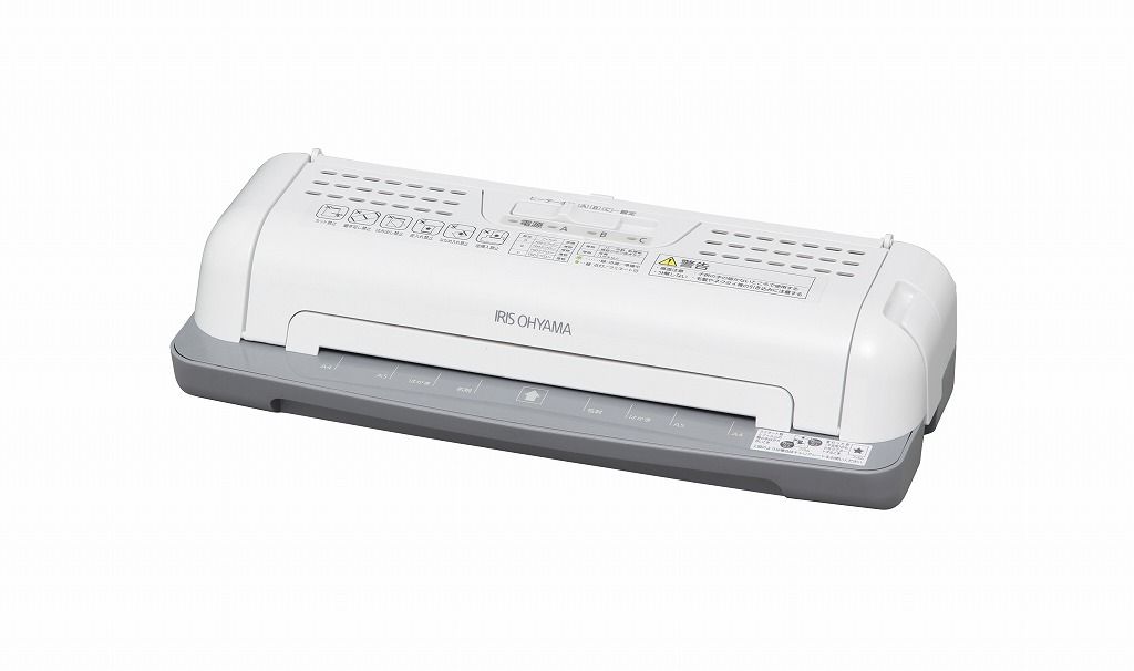 アイリスオーヤマ ラミネーター A4対応 ~150μm対応 ウォームアップ 温度調節機能付き ホワイト|グレー LTA42W IRIS OHYAMA