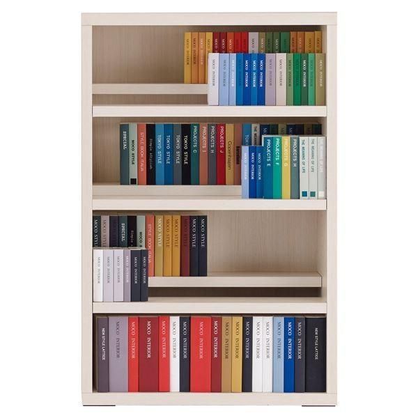 フナモコ コミックシェルフ ロータイプ 〔幅90×114cm〕 ホワイトウッド CBS-91L フナモコ コミックシェルフ オープンラック 収納ラック ラック 収納棚