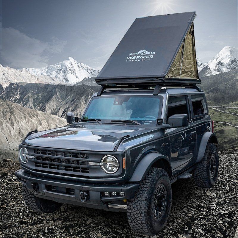 通用車用三角ルーフテント SUV対応 自動開閉 アルミ製硬殻式