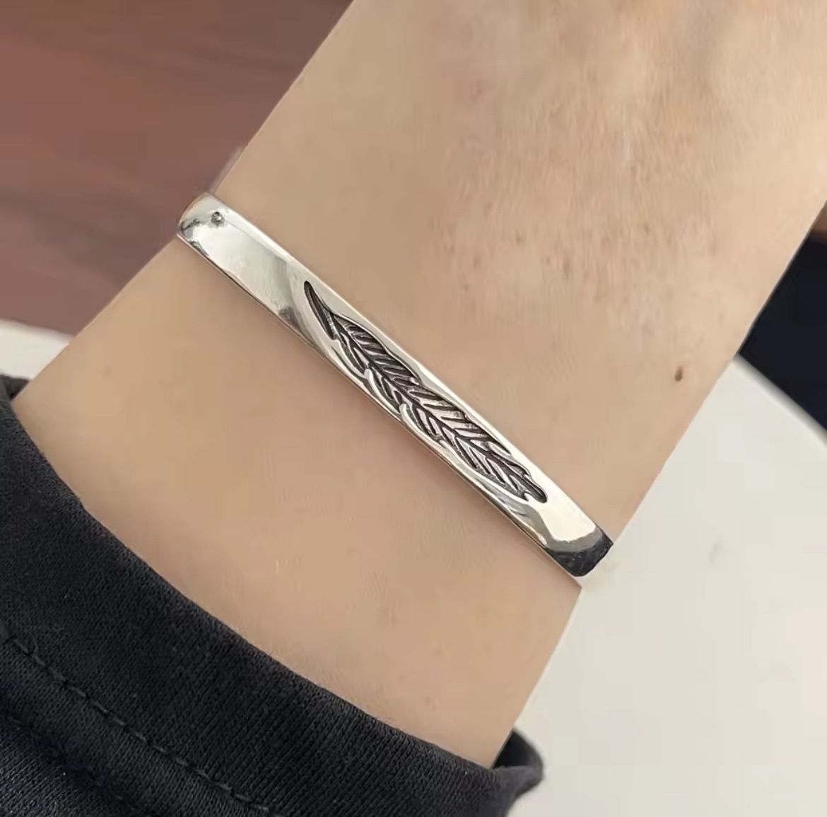シルバーバングル シルバー925 刻印 メキシカンアクセサリー