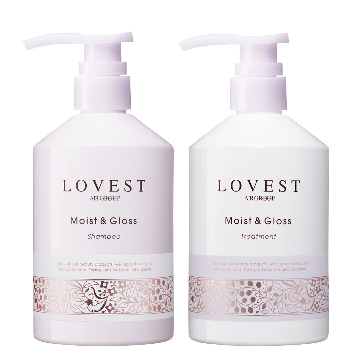 LOVEST モイスト＆グロス シャンプー＆トリートメントセット 490ml 