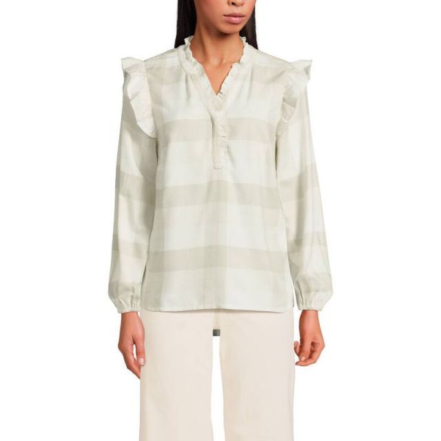 売れ筋商品|||ランズエンド Tシャツ トップス レディース Women's Slub T-Shirt Ivory 楽天市場】ランズエンド（Tシャツ・カットソー｜トップス