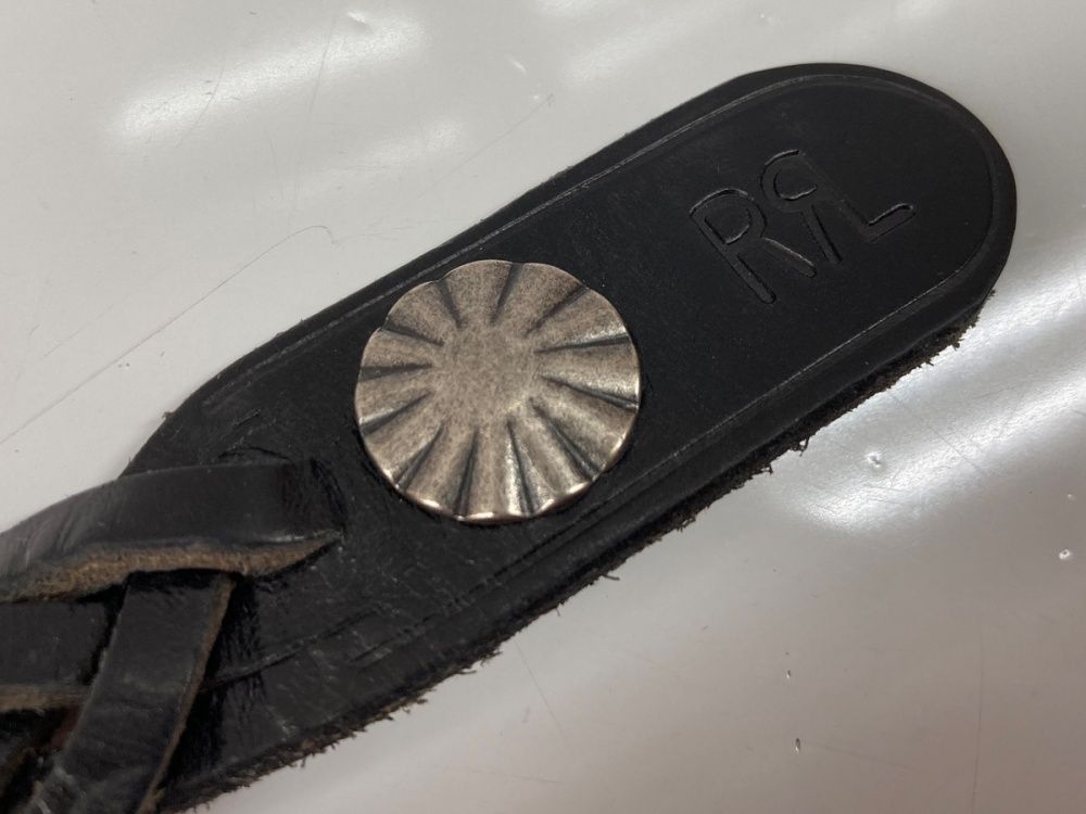 ダブルアールエル RRL LEATHER BRACELET レザー ブレスレット