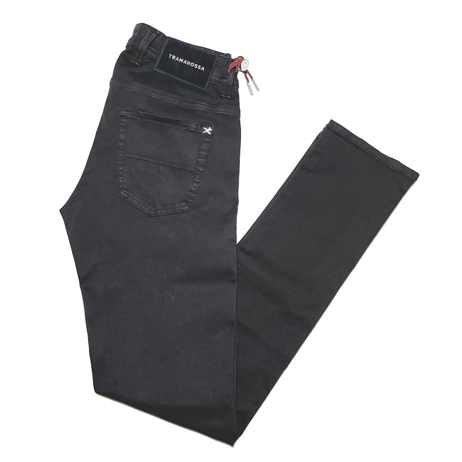 tramarossa トラマロッサ デニム メンズ | 24.7 LEONARDO ZIP TINT OLD BLACK スーパーストレッチデニム レオナルド ジップ スリム ブラック | 21071001 イタリア