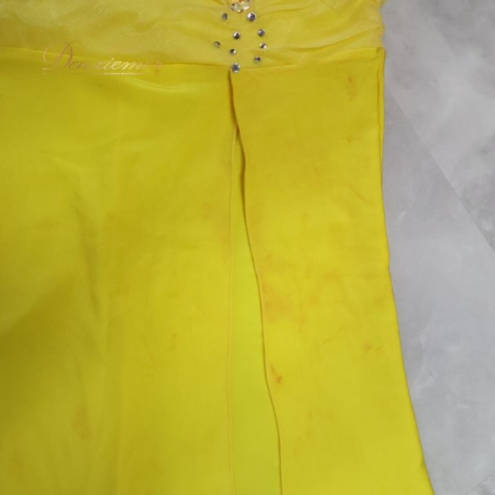 ベリーダンス オリエンタル 衣装 上下セット イエロー系 黄色 購入