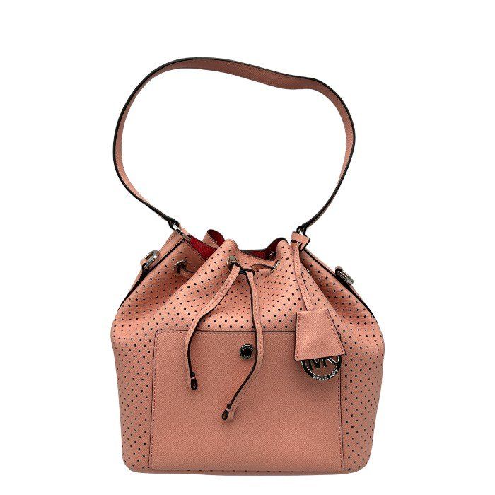 MICHAEL KORS マイケルコース レザー 巾着 ショルダーバッグ ピンク 