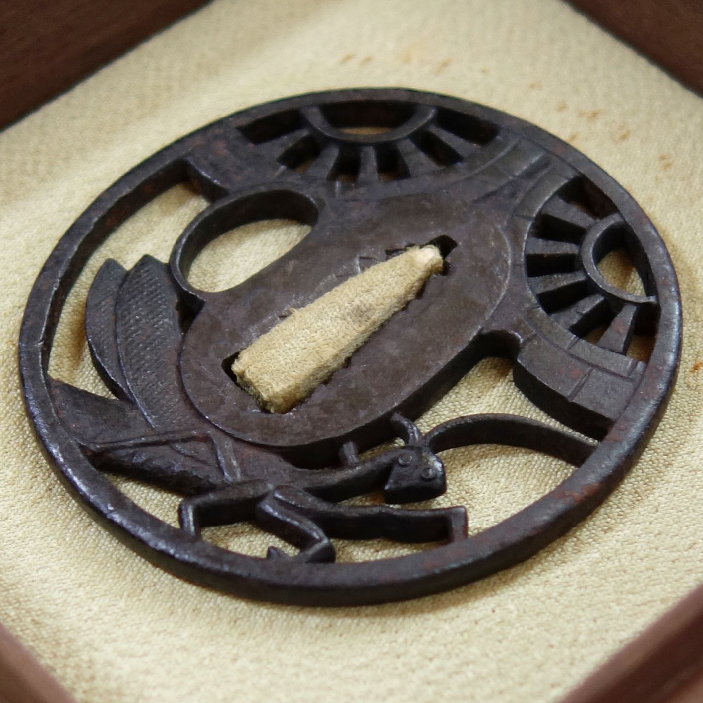 鉄鍔 象嵌 江戸時代 刀 鍔/地金 象嵌 鍔